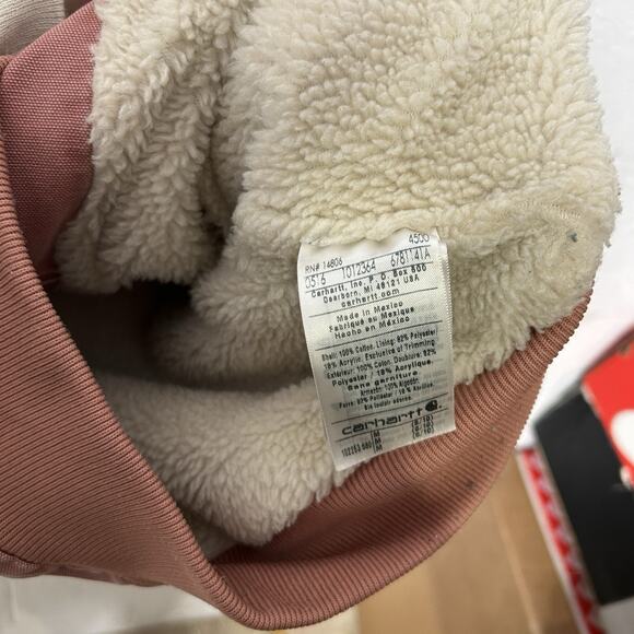 Y2K Carhartt Wildwood Sherpa-Lined Vest “Pink Rose” 102253 - Picture 7 of 9
